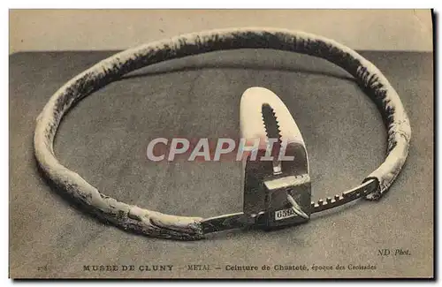 Ansichtskarte AK Nu erotique Femme Ceinture de chastete Musee de Cluny Paris Epoque des Croisades