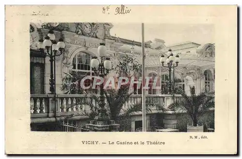 Ansichtskarte AK Vichy Le casino et le Theatre