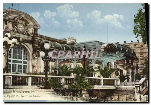 Cartes postales Vichy Marquise et Theatre du casino