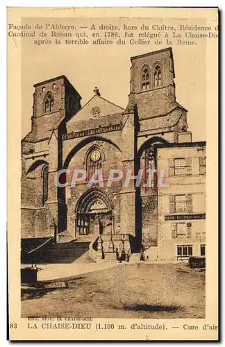 Cartes postales La Chaise Dieu Facade de l'abbaye