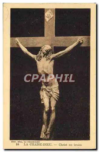 Cartes postales La Chaise Dieu Christ en ivoire