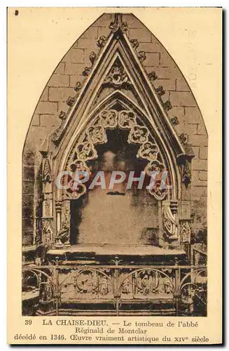 Cartes postales La Chaise Dieu Tombeau de l'abbe Reginald de Montclar