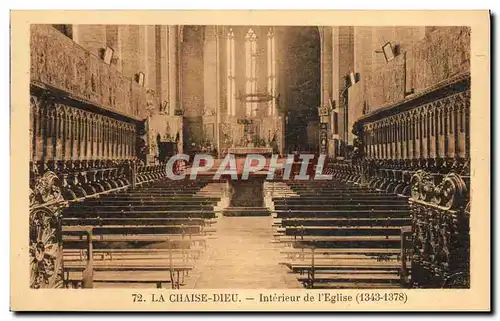 Cartes postales La Chaise Dieu Interieur de L&#39Eglise
