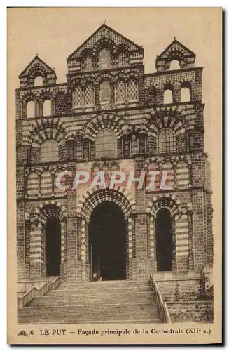 Ansichtskarte AK Le Puy en Velay Facade Principale de la Cathedrale