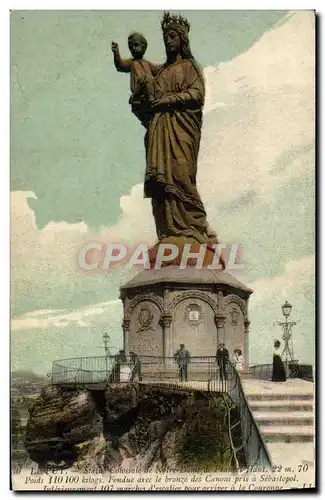 Cartes postales Le Puy en Velay Statue colossale de Notre Dame de France