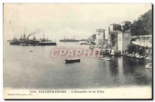 Cartes postales Villefranche Sur Mer L&#39Escadre et la Ville Bateaux