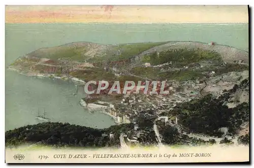 Cartes postales Villefranche Sur Mer et le Cap du Mont Boron