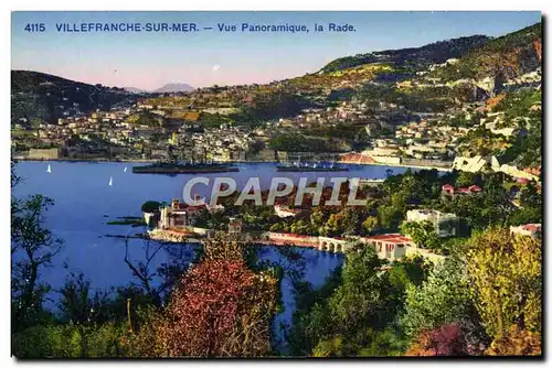 Cartes postales Villefranche Sur Mer Vue Panoramique la Rade