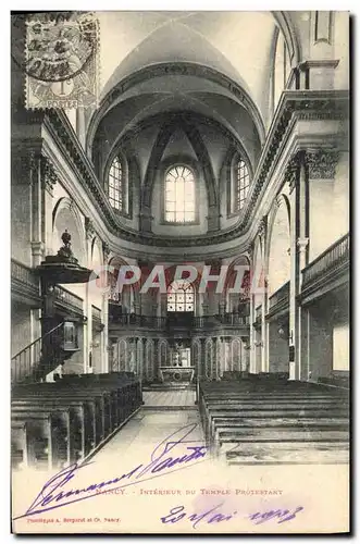 Cartes postales Nancy Interieur du Temple protestant