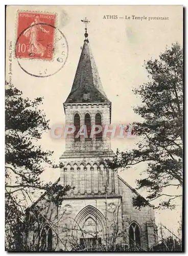 Cartes postales Athis Temple protestant