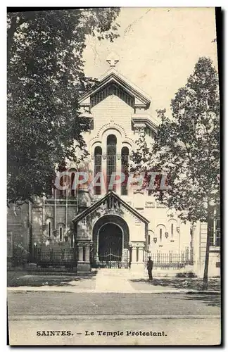 Cartes postales Saintes Temple protestant