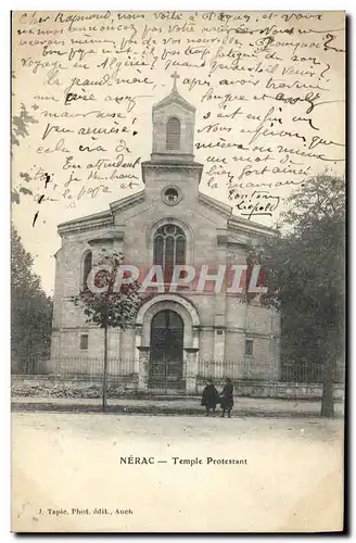 Cartes postales Nerac Temple protestant