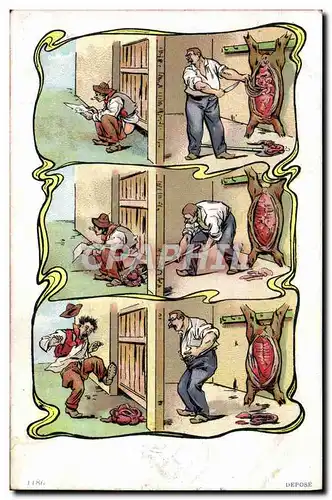 Cartes postales Boucherie