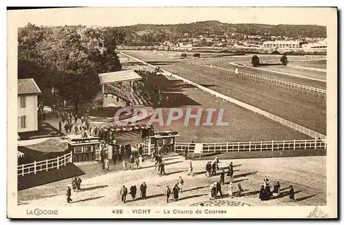 Cartes postales Cheval Equitation Hippisme Vichy le champ de courses