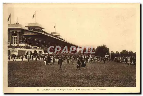 Cartes postales Cheval Equitation Hippisme Deauville L&#39hippodrome Les tribunes