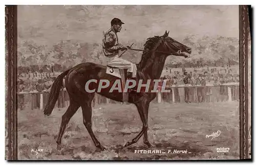 Cartes postales Cheval Equitation Hippisme Fiterari Herve