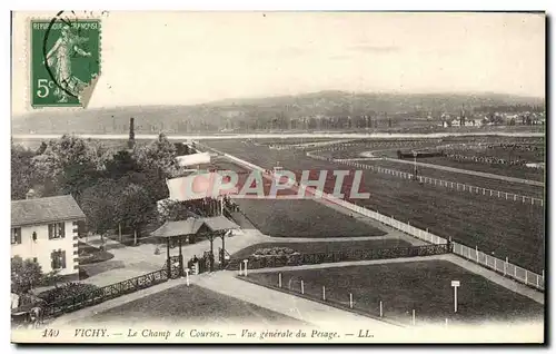 Cartes postales Cheval Equitation Hippisme Vichy Champ de courses Vue generale du pesage