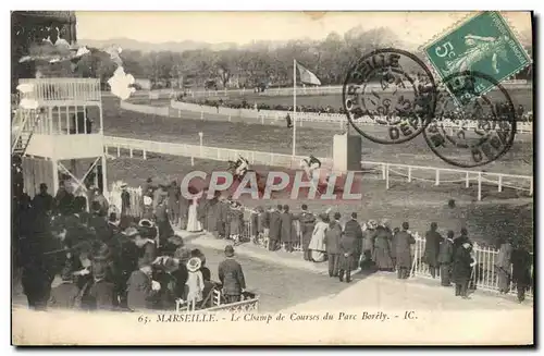 Cartes postales Cheval Equitation Hippisme Marseille le champ de courses du parc Borely
