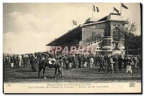 Ansichtskarte AK Cheval Equitation Hippisme Deauville Les tribunes du champ de courses