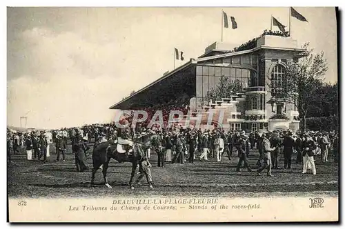 Cartes postales Cheval Equitation Hippisme Deauville Les tribunes du champ de courses
