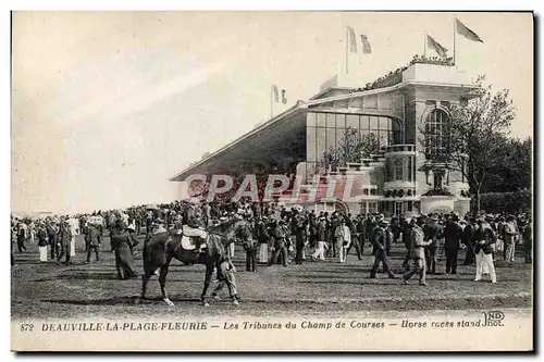 Ansichtskarte AK Cheval Equitation Hippisme Deauville Les tribunes du champ de courses