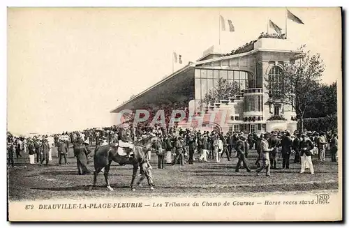 Cartes postales Cheval Equitation Hippisme Deauville Les tribunes un jour de courses