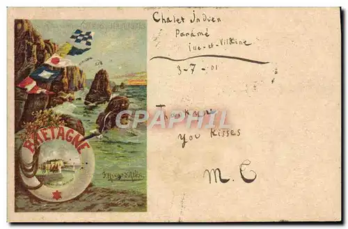 Cartes postales Chemins de fer d'Orleans Bretagne Bateau