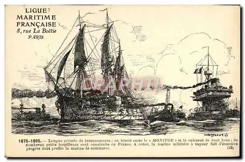 Cartes postales Bateau Voilier Monitor Sebille