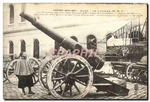 Cartes postales Militaria Paris Musee de l&#39armee Canon de 155 mm