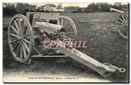 Ansichtskarte AK Militaria Canon Camp de Chambaran Canon de 75