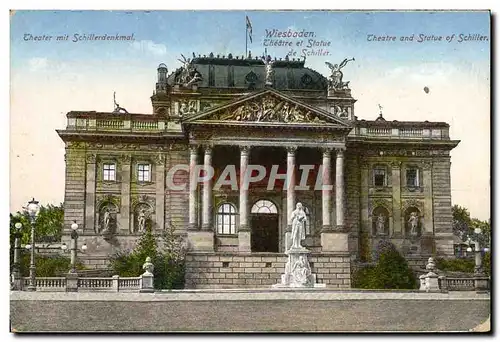 Cartes postales Theatre Wiesbaden