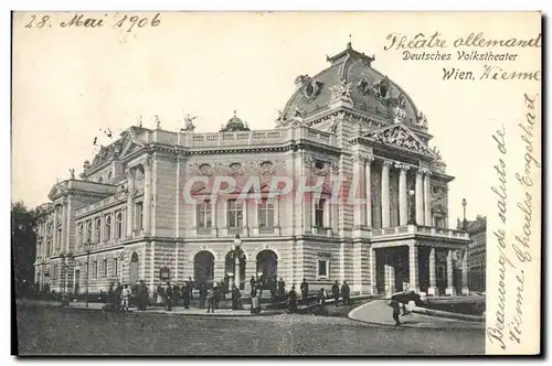 Cartes postales Theatre allemand Wien