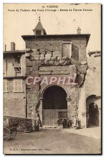Cartes postales Theatre Vienne Porte du Theatre dite portes d&#39Orange Restes du forum romain