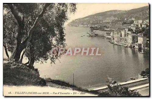 Cartes postales Villefranche sur mer Vue d&#39ensemble