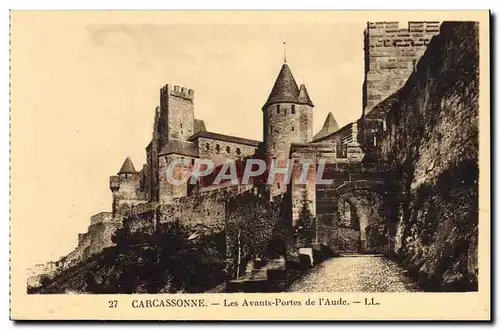 Ansichtskarte AK Carcassonne Les Avants Portes De I&#39Aude