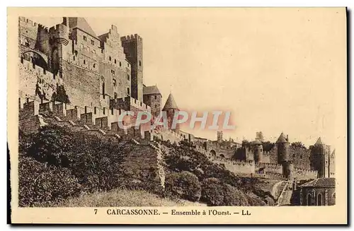 Cartes postales Carcassonne Ensemble A I&#39Ouest