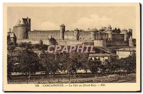 Ansichtskarte AK Carcassonne La Cite Au Nord Est