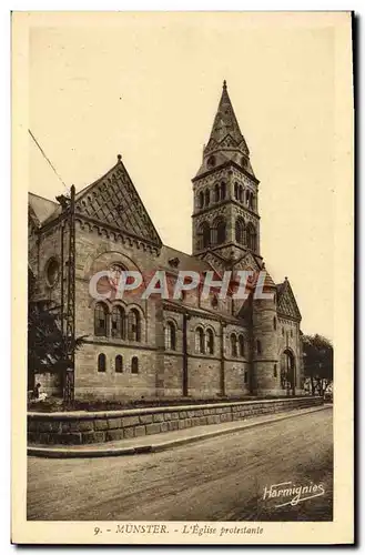 Cartes postales Religion prostestante Munster Eglise protestante
