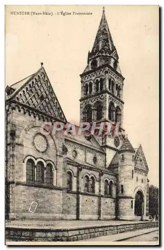 Cartes postales Religion prostestante Munster Eglise protestante