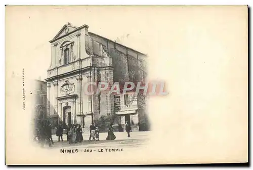 Cartes postales Religion prostestante Nime Temple protestant