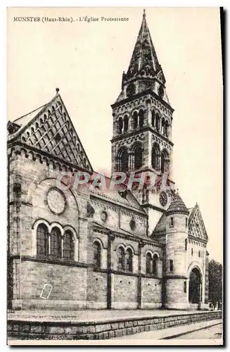 Cartes postales Religion prostestante Munster Eglise protestante Temple protestant
