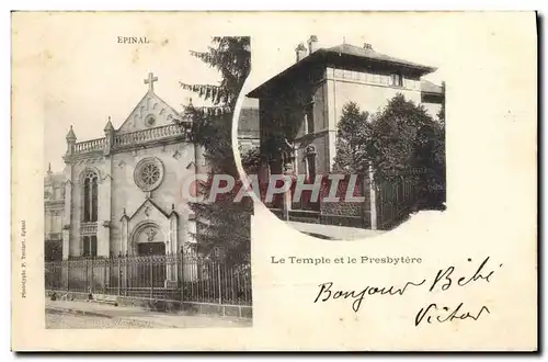 Ansichtskarte AK Religion prostestante Epinal Temple et le presbytere Temple protestant