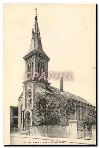 Cartes postales Religion prostestante Belfort Temple protestant
