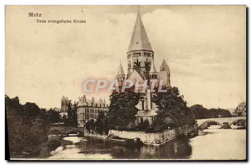 Cartes postales Religion prostestante Metz Neue evagelische Kirche