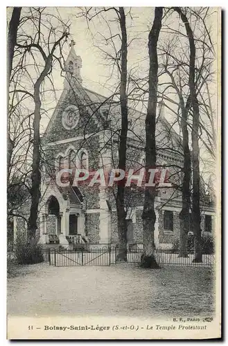 Cartes postales Religion prostestante Boissy Saint Leger Temple protestant