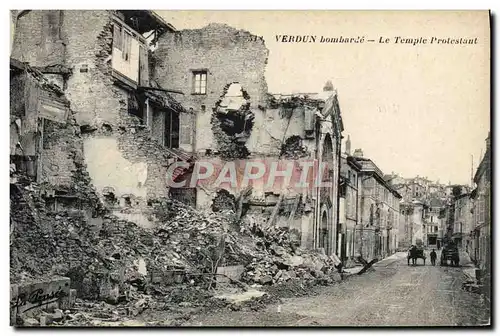 Ansichtskarte AK Religion prostestante Verdun Temple protestant Militaria