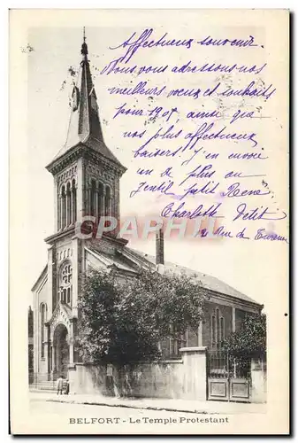 Ansichtskarte AK Religion prostestante Belfort Temple protestant