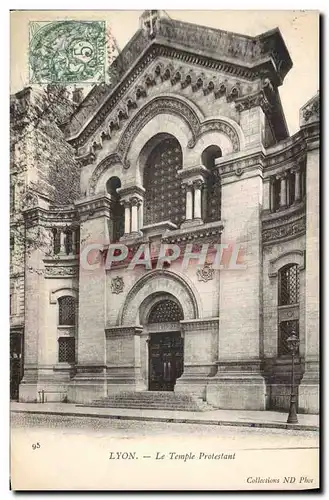Cartes postales Religion prostestante Lyon Temple protestant