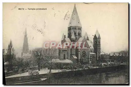 Cartes postales Religion prostestante Metz Temple protestant