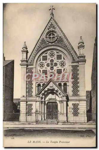 Cartes postales Religion prostestante Le Mans